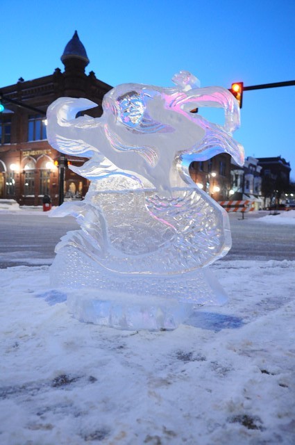 Ice Breaker Festival-ice carving in winter