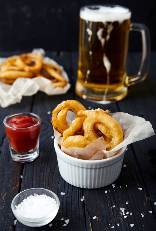 Beer and Onion Rings
