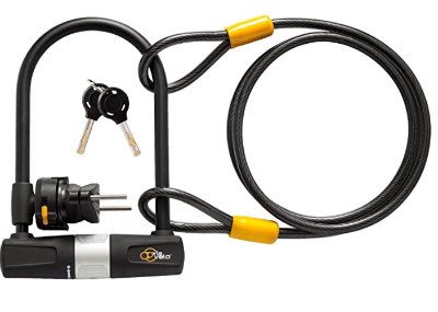 Bike U Lock with Cable