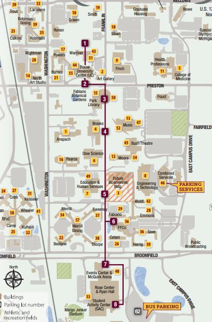 Central Michigan University Calendar 2022 Central Michigan University: Tour Cmu (Interactive Self Guided Map) Mi