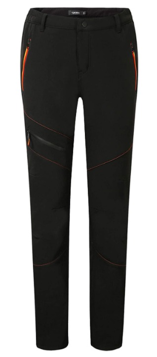 Camii Mia Women's Winter Outdoor Slim Windproof Waterproof Ski Snow Hiking Fleece Pants