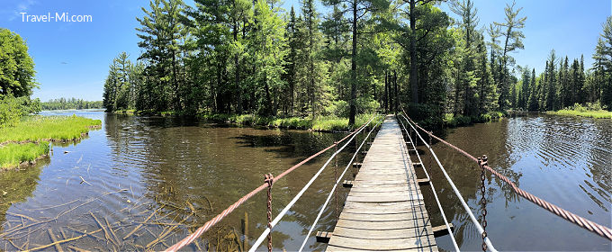 Bridge at Camp Au Sable in Grayling Michigan