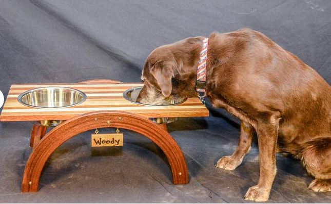 Handmade Wooden Pet Feeders