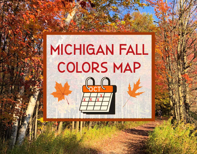 2023 MI Fall Color Map Fall Leave Foliage DatesPeak Color