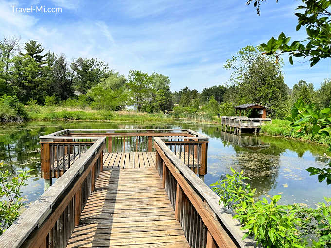 Boardwalk Overlook at Grayling Fish Hatchery