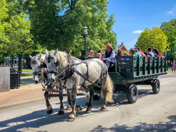 Horses Pulling a Wagon at Greenfield Village