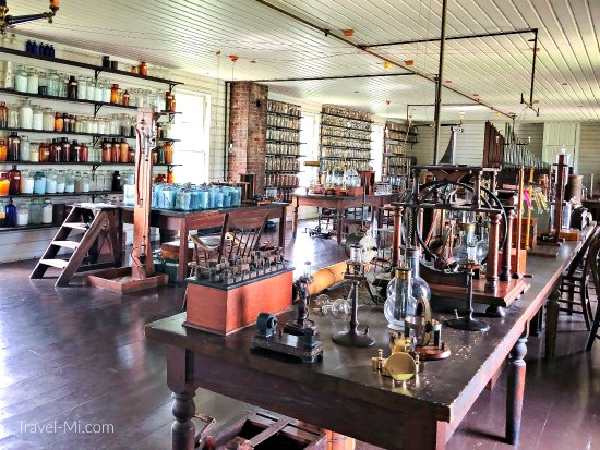 Dearborn, Michigan, USA. 17th Aug, 2019. Aug 17, 2019, Dearborn, Michigan,  United States; The Edison Machine shop which was reconstructed at  Greenfield Village which is a history museum with period buildings and