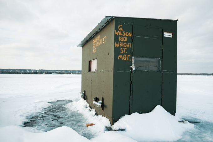 The Big Freeze Festival - Fishing shelter on the ice