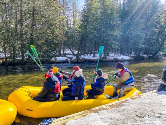 Jordan Valley Outfitters Winter Rafting in Michigan