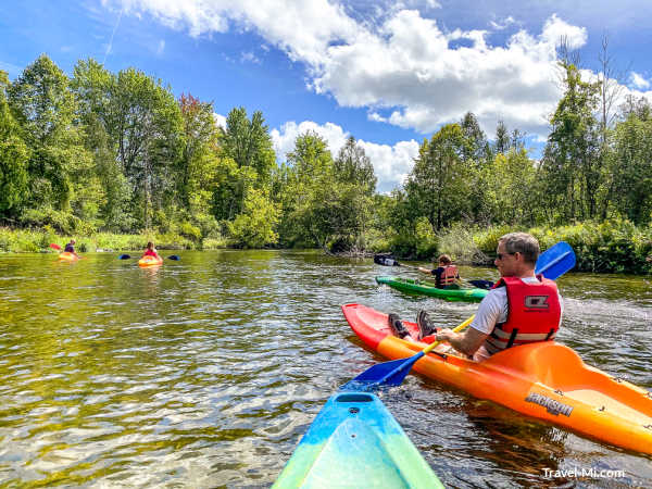 Kayaking the Chippewa River in Mt. Pleasant Michigan