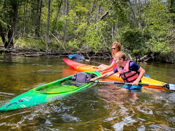 Kayaking the Chippewa River in Mt. Pleasant Michigan