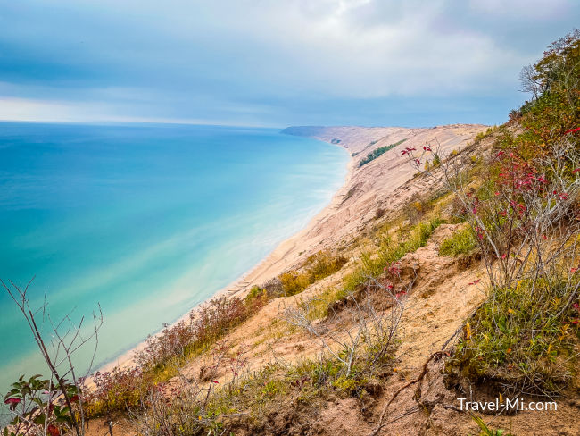 Stunning view of water and sand dunes