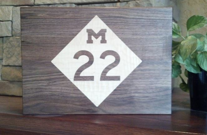 M 22 Cutting Board | Michigan