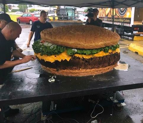 Insane Restaurants in Michigan, Guinness World Record burger, Photo Credit: Mallie's