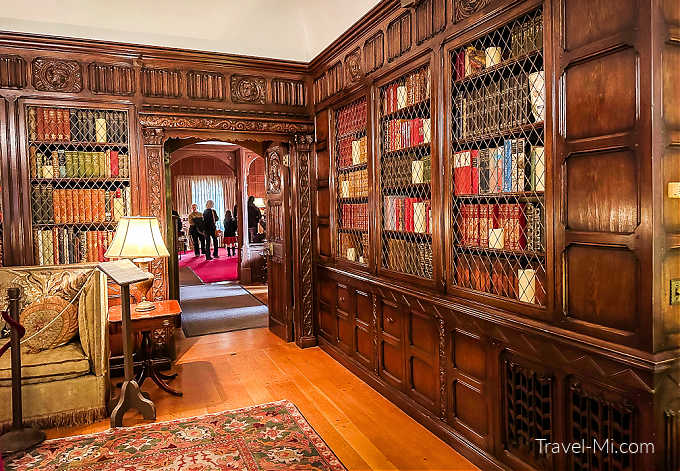 Bookcases at Meadow Brook Hall