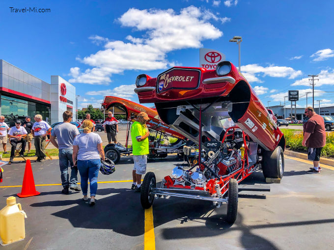 Engine View of a Car at the Metro Cruise Grand Rapids: 28th Street