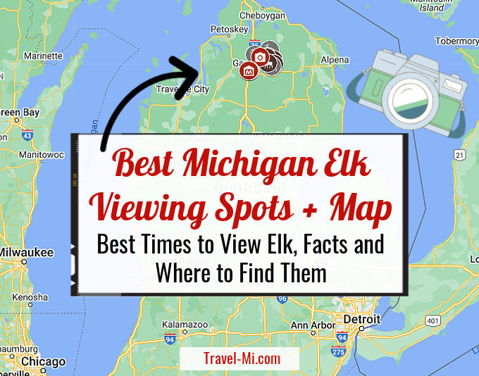 Map of Michigan Elk Viewing!