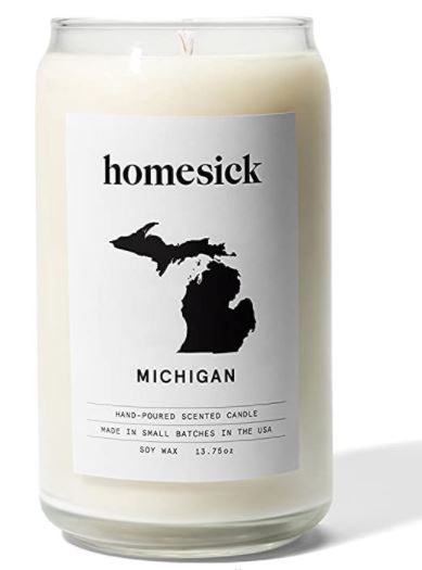 Michigan Gift Baskets - Michigan Homesick Scented Candle
