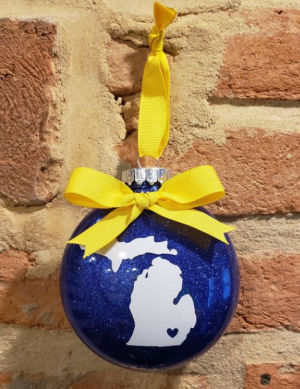 University of Michigan Christmas Ornament Keepsakes by Shop Noble Nest