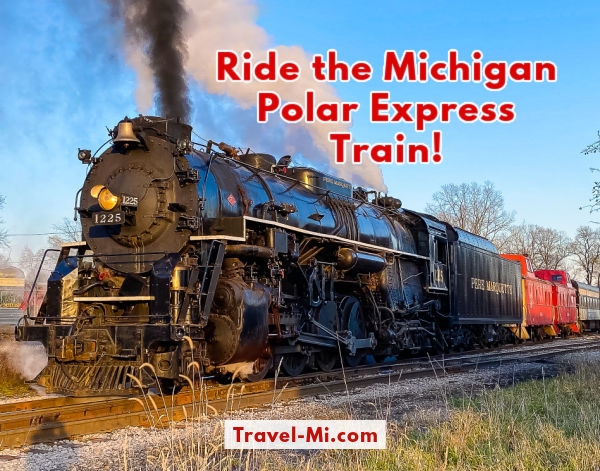Ride The Magical Michigan Polar Express Steam Train! This Christmas See Santa! | Pere Marquette 1225 | Christmas North Pole Express in Owosso Michigan