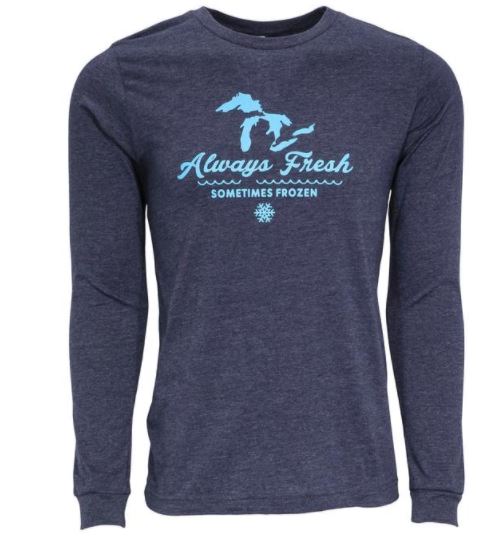 Michigan Always Fresh Sometimes Frozen Long Sleeve Shirt