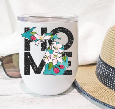 Michigan Home Mug, Wine Tumbler