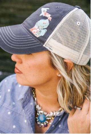 Vintage Floral Michigan Women's Hat