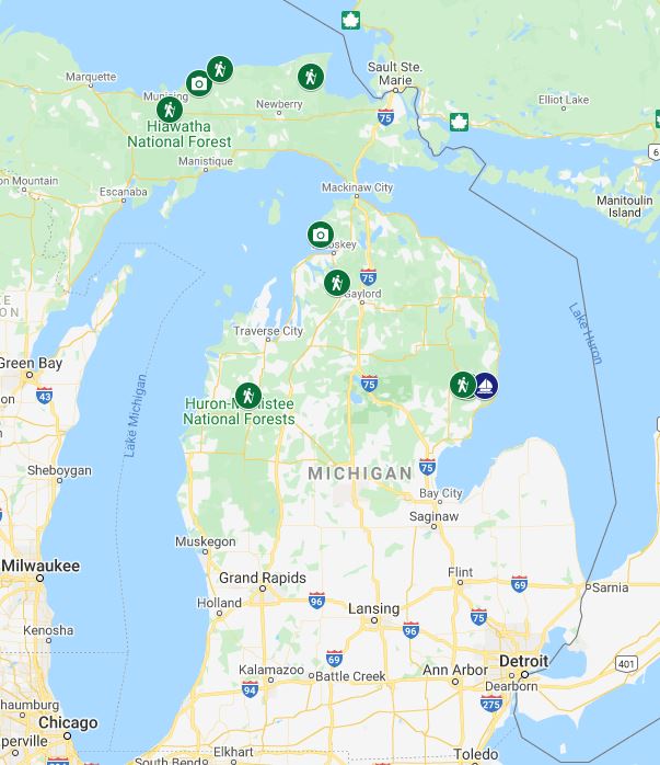 Map of Michigan in Fall: Where to See the Best Fall Colors