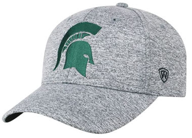 Michigan State Spartans Adjustable Charcoal Hat