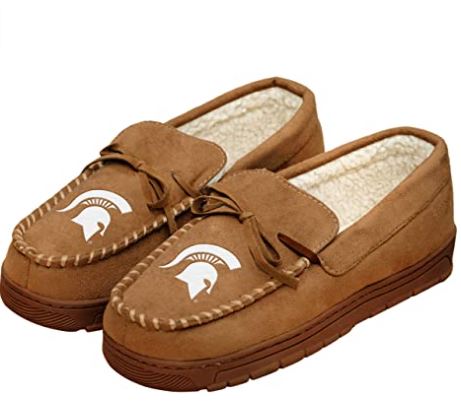 Nfl football mens team top logo moccasin slippers shoe