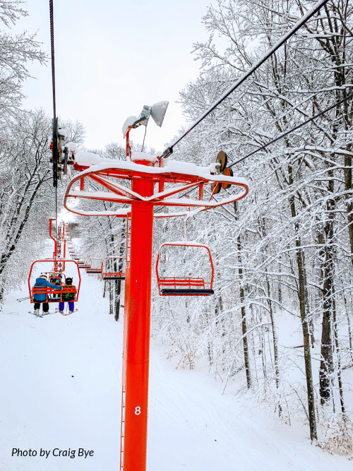 IRONWOOD,MICHIGAN-INDIANHEAD MOUNTAIN'S DBL.CHAIR LIFT- MICH-I* 