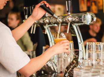 Person Pouring Beer