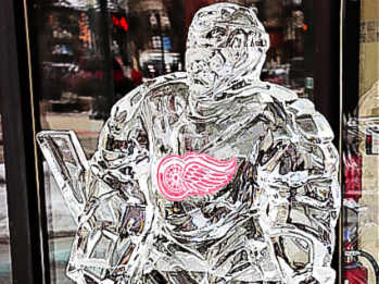 Plymouth Ice Festival Carving