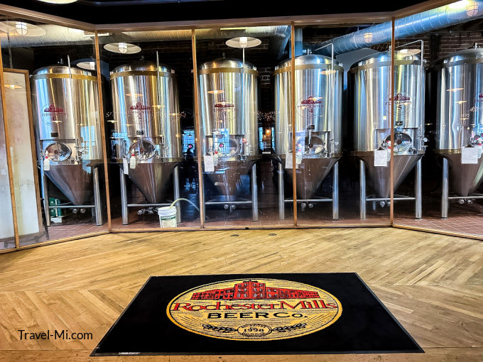 Rochester Mills Beer Company's brewing tanks