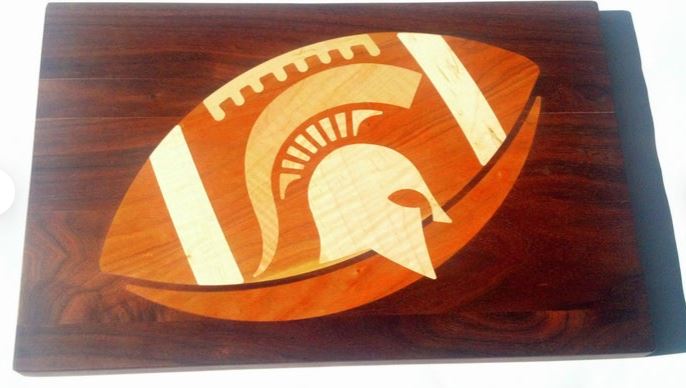 Spartan Football Cutting and Serving Board