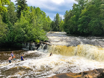 Tahquamenon Falls in Michigan Upper Peninsula