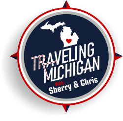 Traveling Michigan Logo Traveling Michigan with Sherry & Chris Logo