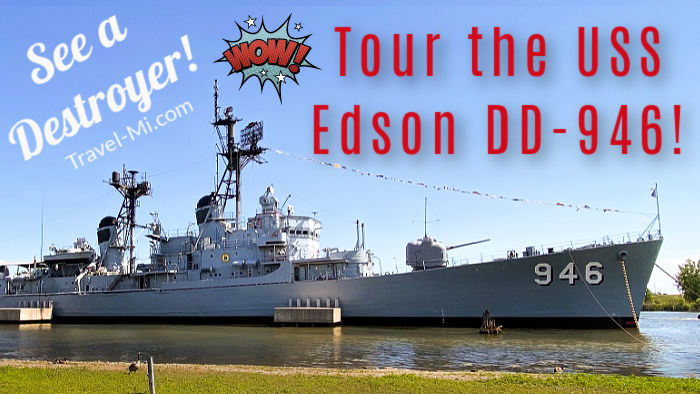 Exterior of the USS Edson Destroyer