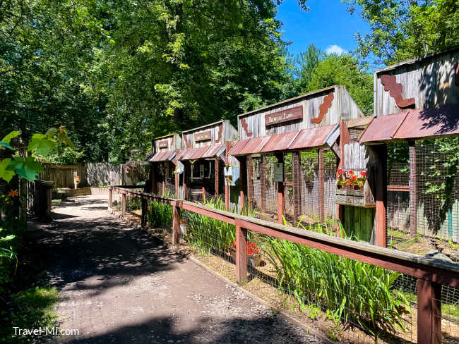 Reptile "City" at Wilderness Trails Zoo in Birch Run Michigan
