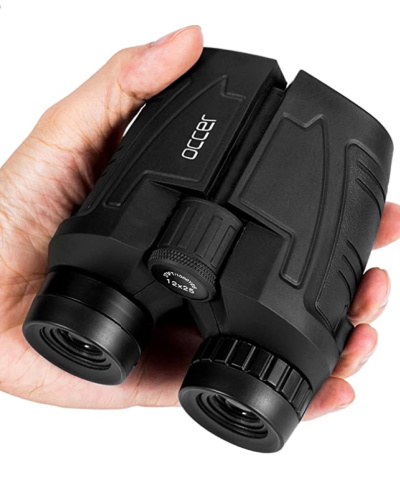 Occer 12x25 Compact Binoculars with Low Light Night Vision