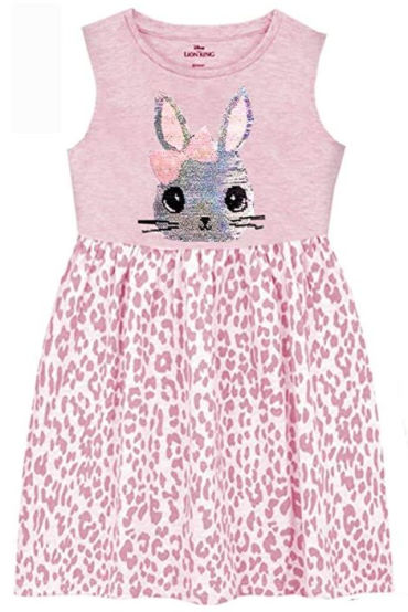 Pink Sparkle Bunny Dress for Girls